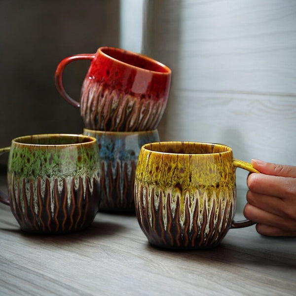 600 ml Kiln-Glazed Stoneware Ceramic Mug