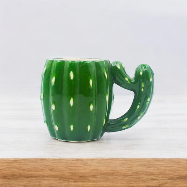 Green Cactus Ceramic Coffee Mug