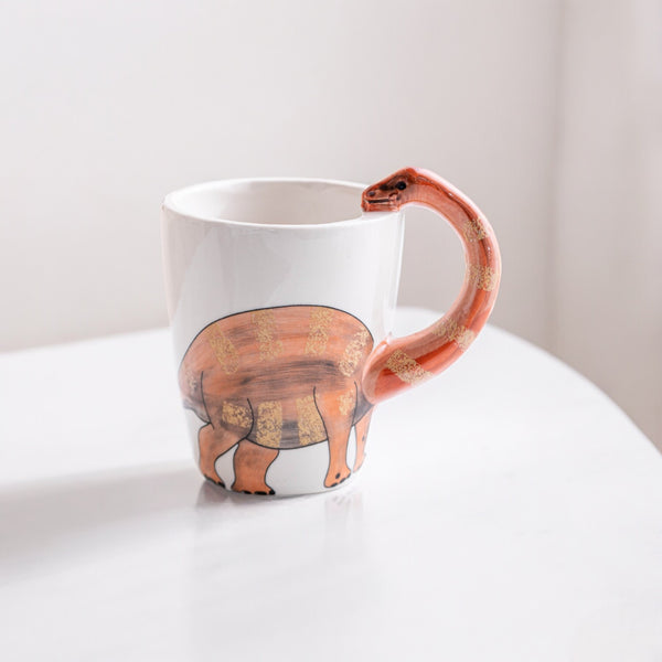 Hand-Painted 3D Tiger Ceramic Cup