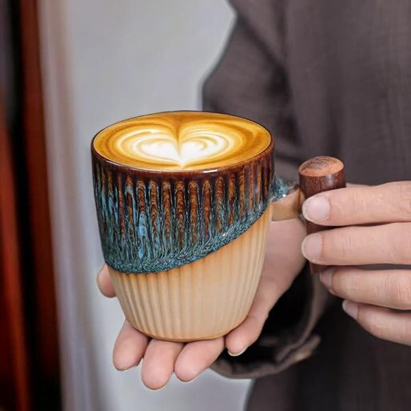 Aesthetic Stoneware Coffee Cup